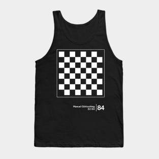 Manuel Göttsching / Original Minimalist Graphic Design Tank Top